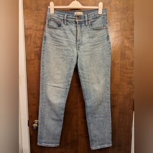 Madewell Perfect Vintage Crop Jean 28 light wash
